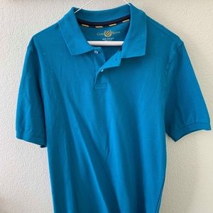 Club Room Men's Premium Turquoise Blue Polo